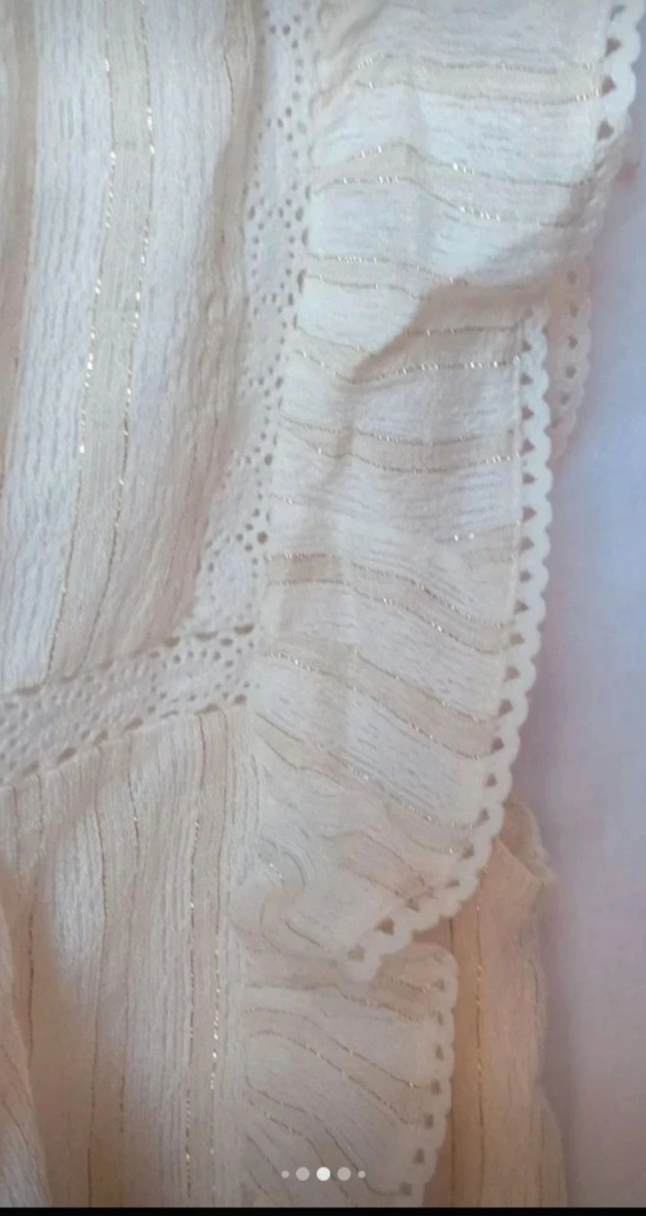 Blusa creme dourado •Bohème chic •Nova com etiqueta•T S – photo 6